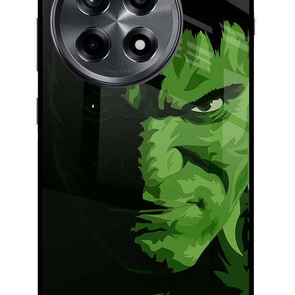 HULK OnePlus 12R Glass Case Back Cover by Casekaro