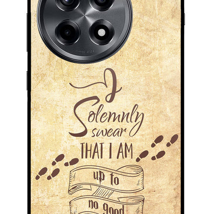 I Solemnly swear that i up to no good OnePlus 12R Glass Case Back Cover by Casekaro