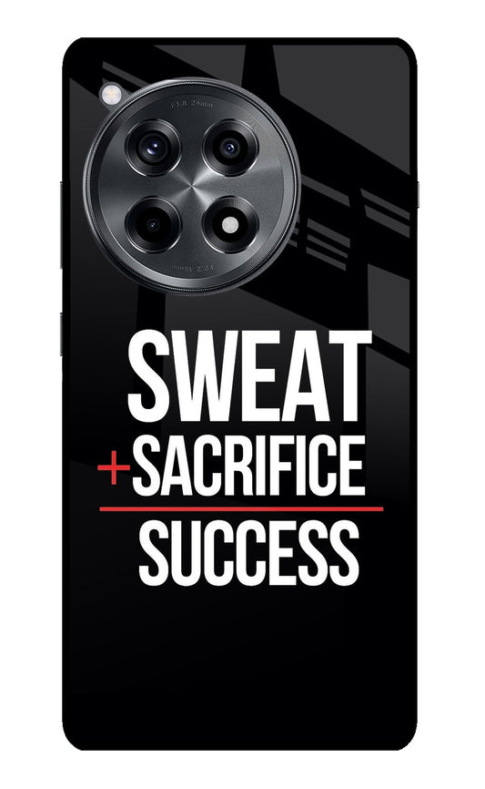 Sweat Sacrifice Success OnePlus 12R Glass Case