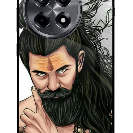 Mahadev OnePlus 12R Glass Case Back Cover by Casekaro