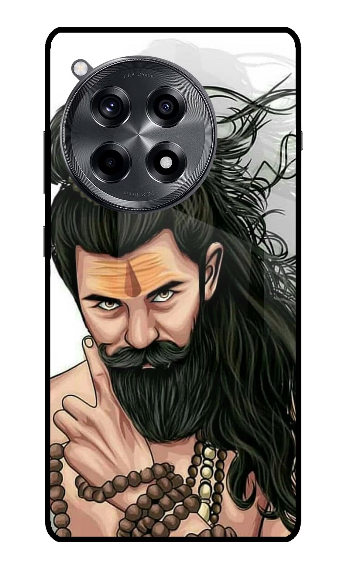 Mahadev OnePlus 12R Glass Case Back Cover by Casekaro
