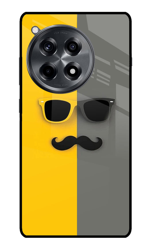 Sunglasses with Mustache OnePlus 12R Glass Case