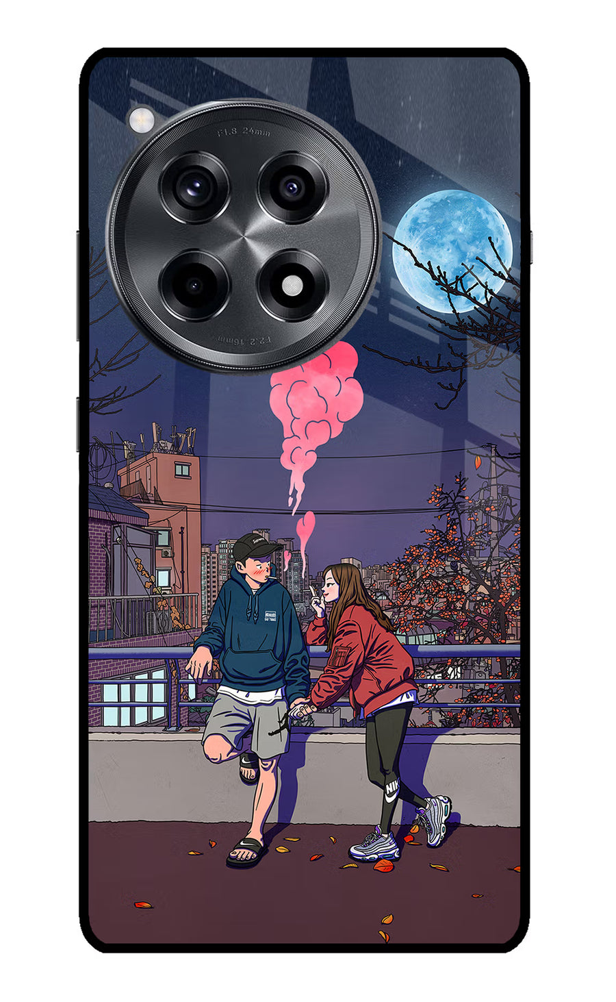 Chilling Couple OnePlus 12R Back Cover, Metal case