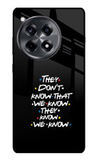 FRIENDS Dialogue OnePlus 12R Glass Case