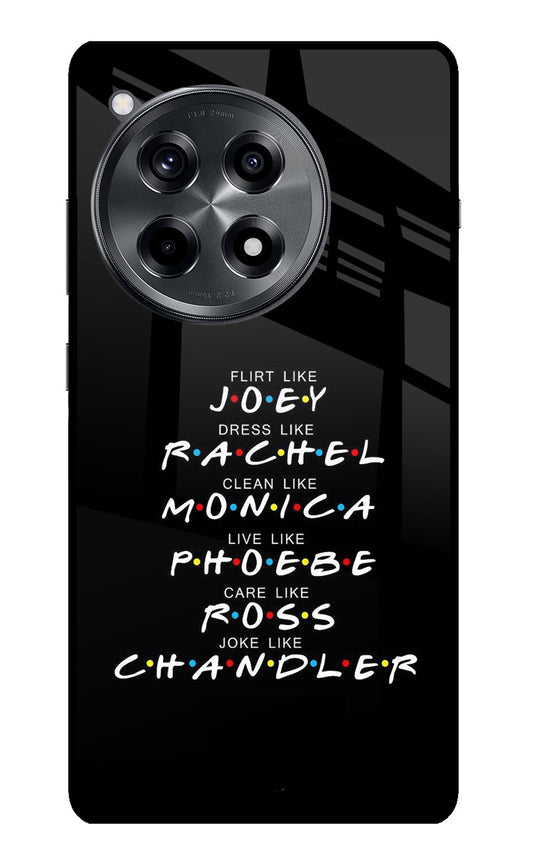 FRIENDS Character OnePlus 12R Glass Case