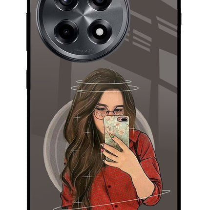 Selfie Queen OnePlus 12R Glass Case Back Cover by Casekaro
