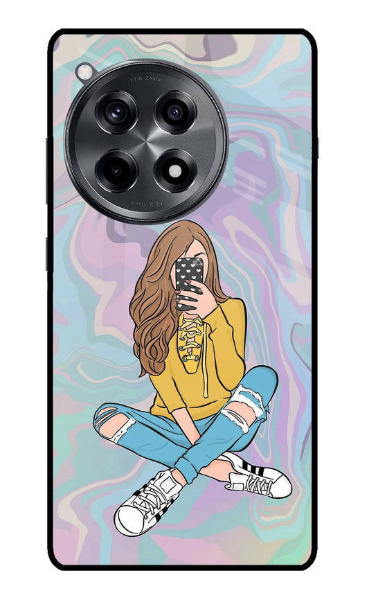 Selfie Girl OnePlus 12R Glass Case
