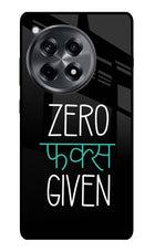 Zero Fucks Given OnePlus 12R Glass Case