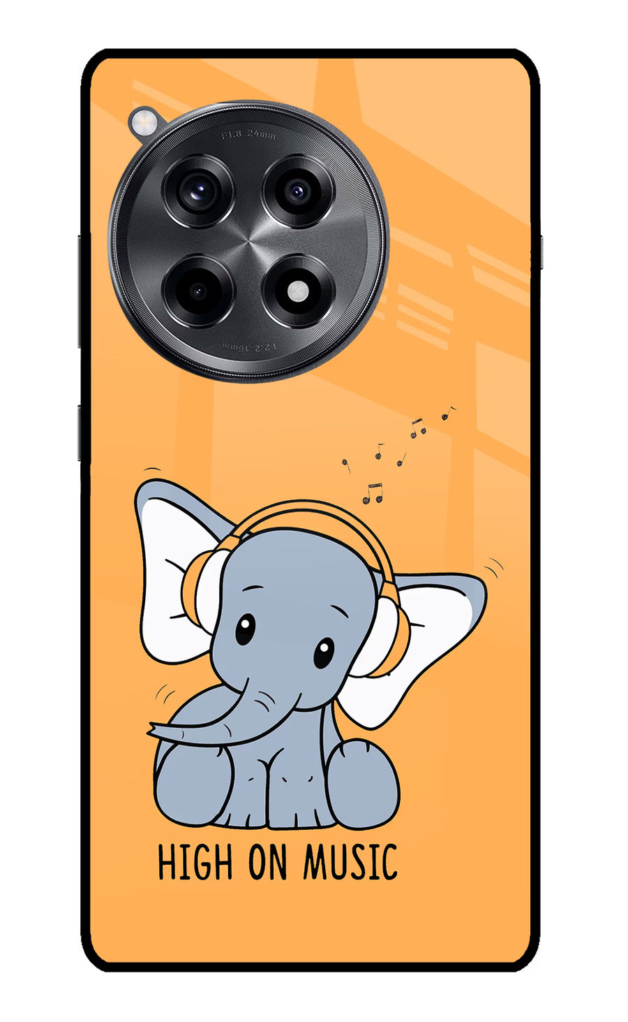 High On Music OnePlus 12R Back Cover, Metal case