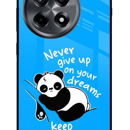 Keep Sleeping OnePlus 12R Glass Case Back Cover by Casekaro