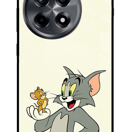 Tom & Jerry OnePlus 12R Glass Case Back Cover by Casekaro