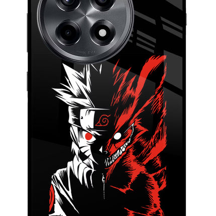 Naruto Two Face OnePlus 12R Glass Case Back Cover by Casekaro