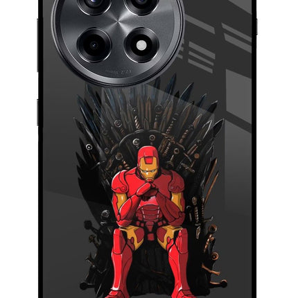 Ironman Throne OnePlus 12R Glass Case Back Cover by Casekaro