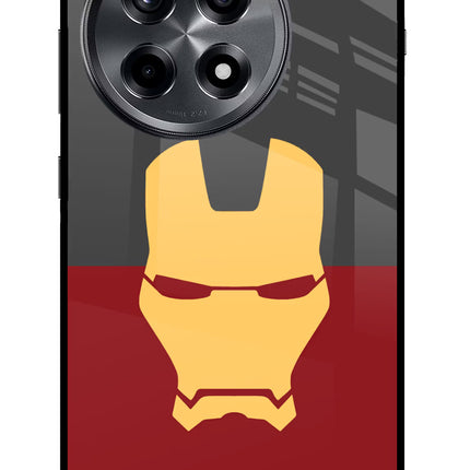 Ironman OnePlus 12R Glass Case Back Cover by Casekaro