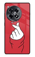 Korean Love Sign OnePlus 12R Glass Case