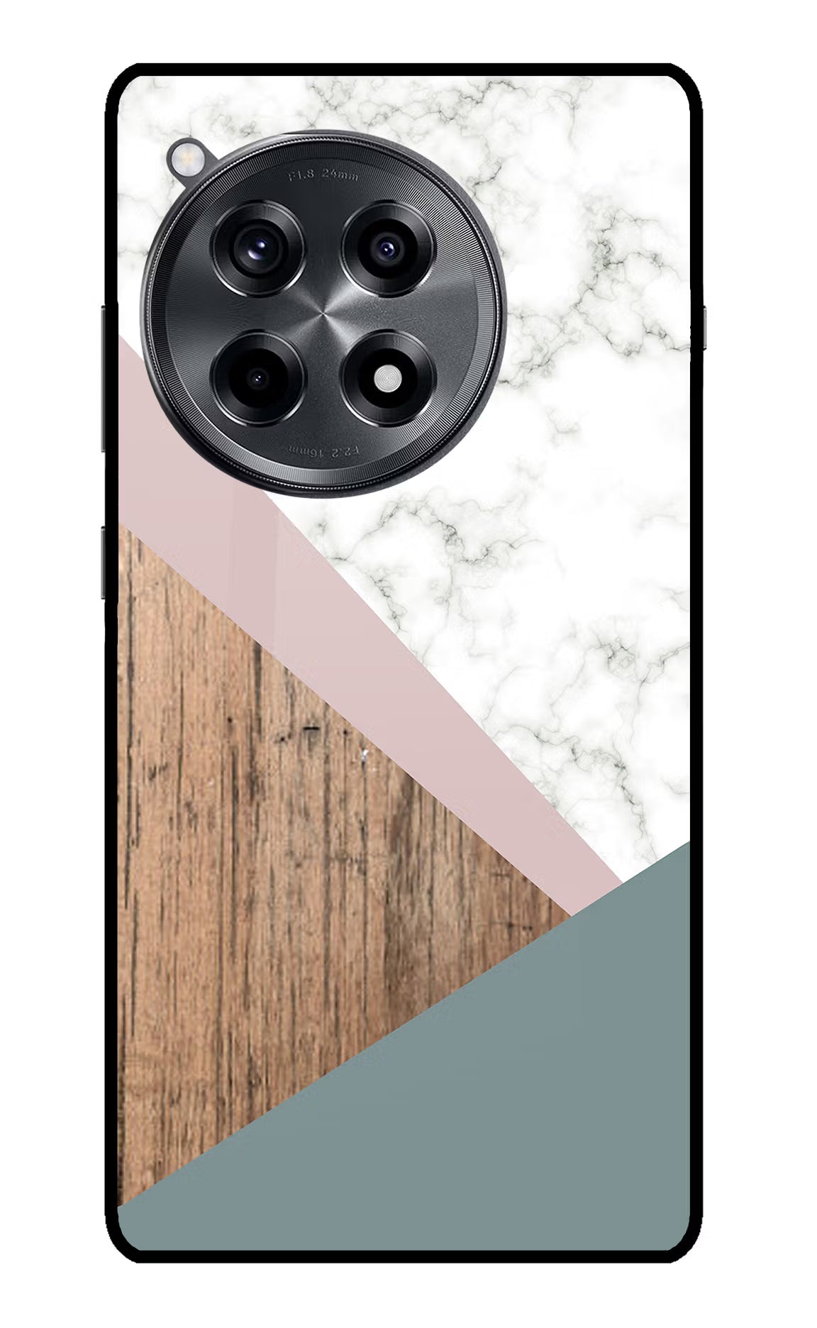 Marble wood Abstract OnePlus 12R Glass Case