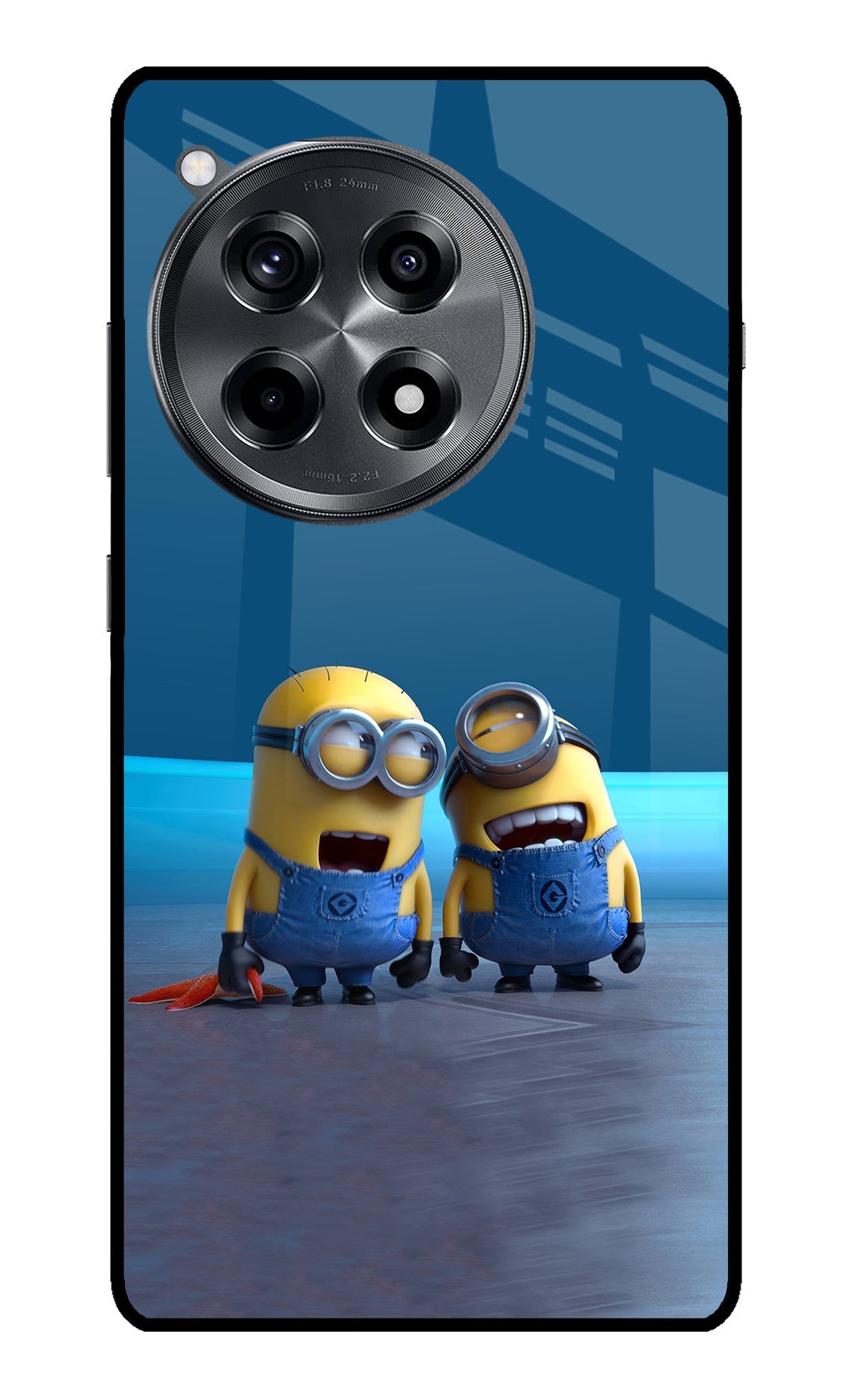 Minion Laughing OnePlus 12R Glass Case