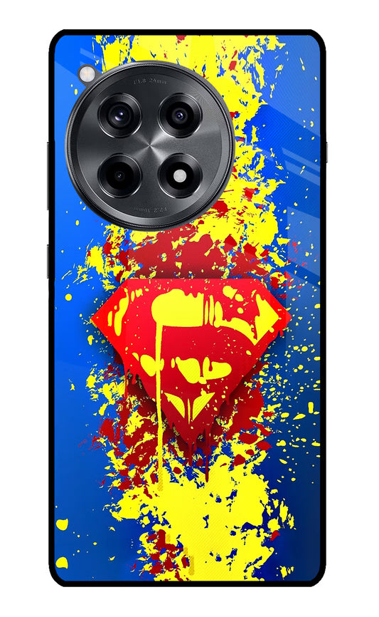 Superman logo OnePlus 12R Glass Case