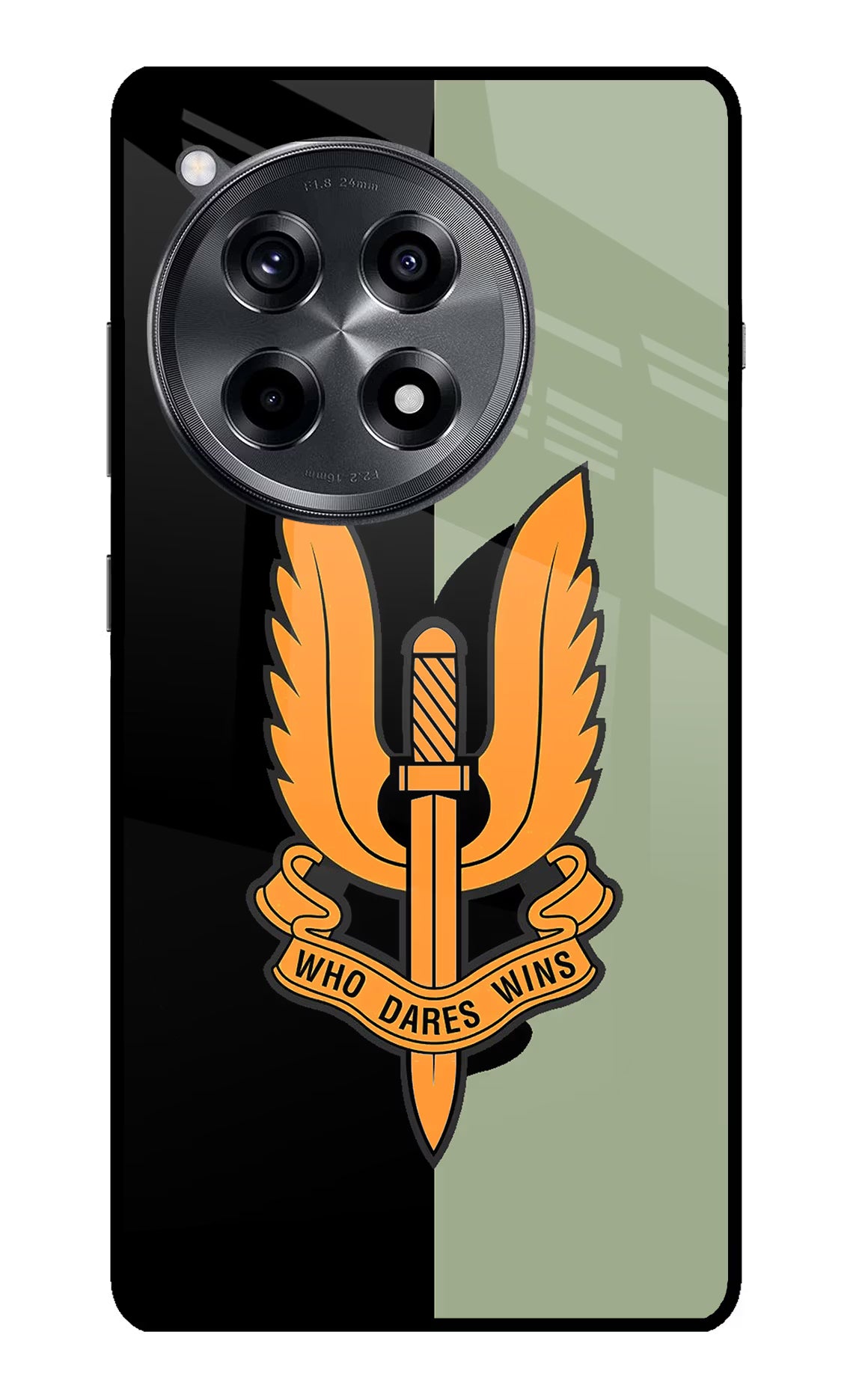 Balidan Logo OnePlus 12R Glass Case Back Cover by Casekaro