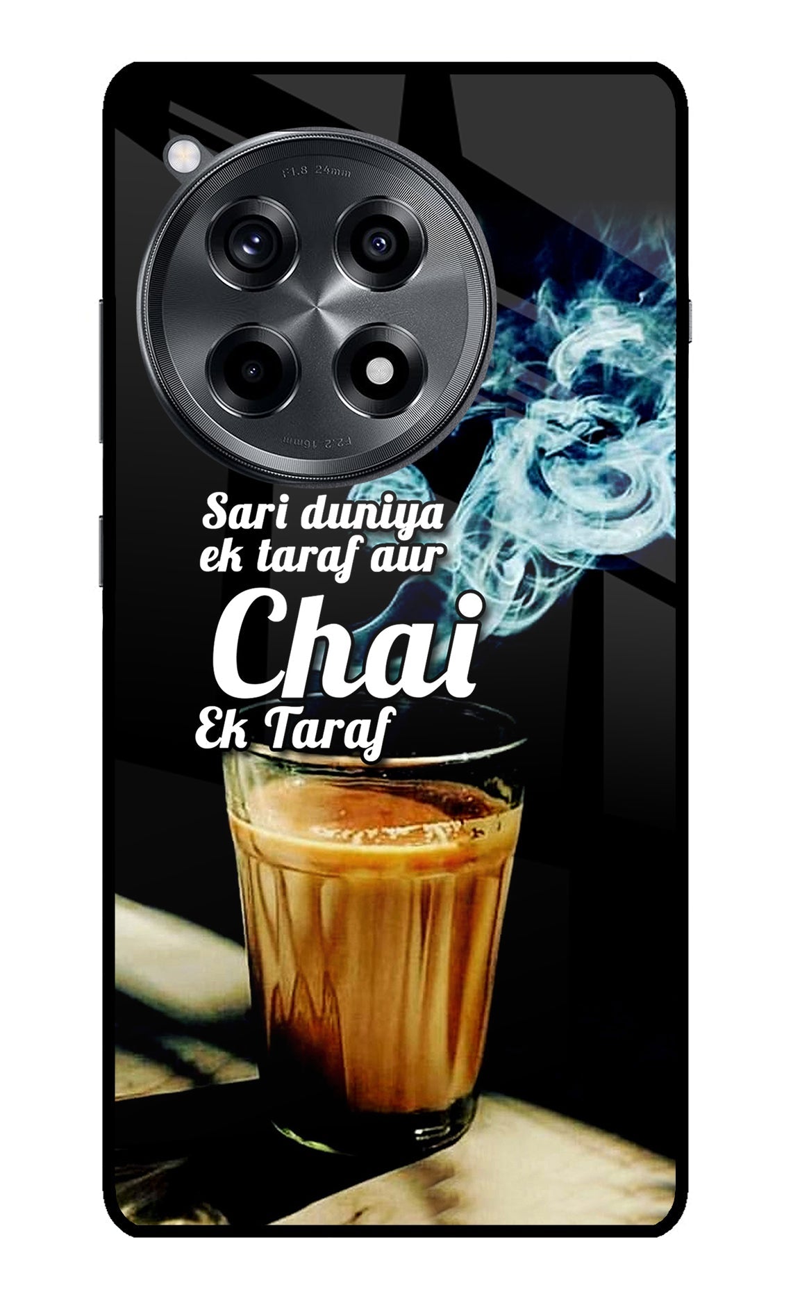 Chai Ek Taraf Quote OnePlus 12R Glass Case