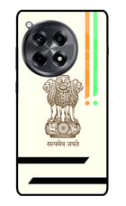 Satyamev Jayate Brown Logo OnePlus 12R Glass Case