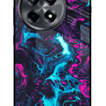 Abstract OnePlus 12R Glass Case Back Cover by Casekaro