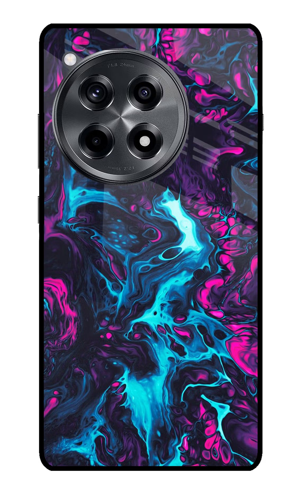 Abstract OnePlus 12R Glass Case Back Cover by Casekaro