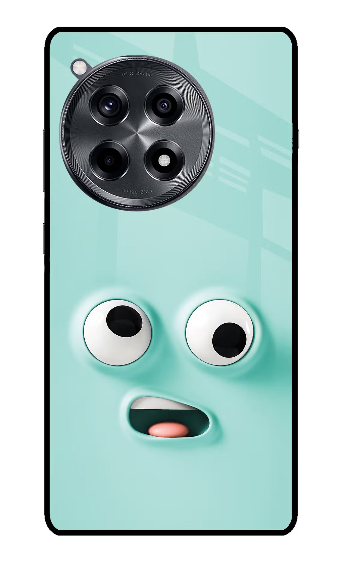 Funny Cartoon OnePlus 12R Glass Case Back Cover by Casekaro