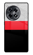 Tri Color Pattern OnePlus 12R Glass Case