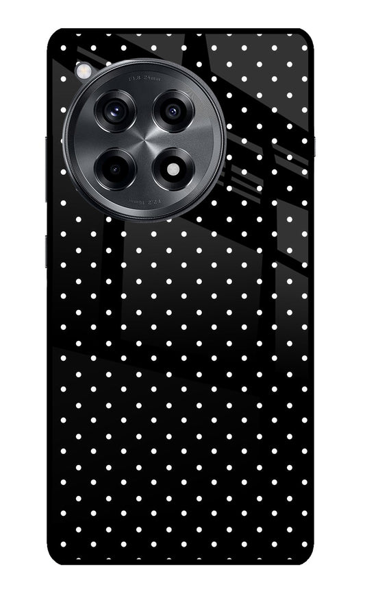 White Dots OnePlus 12R Glass Case