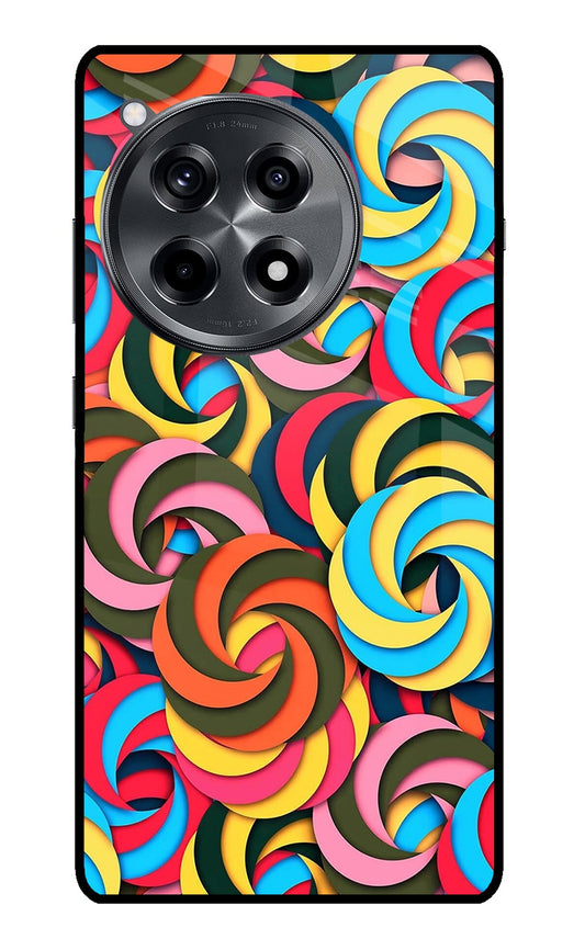 Spiral Pattern OnePlus 12R Glass Case