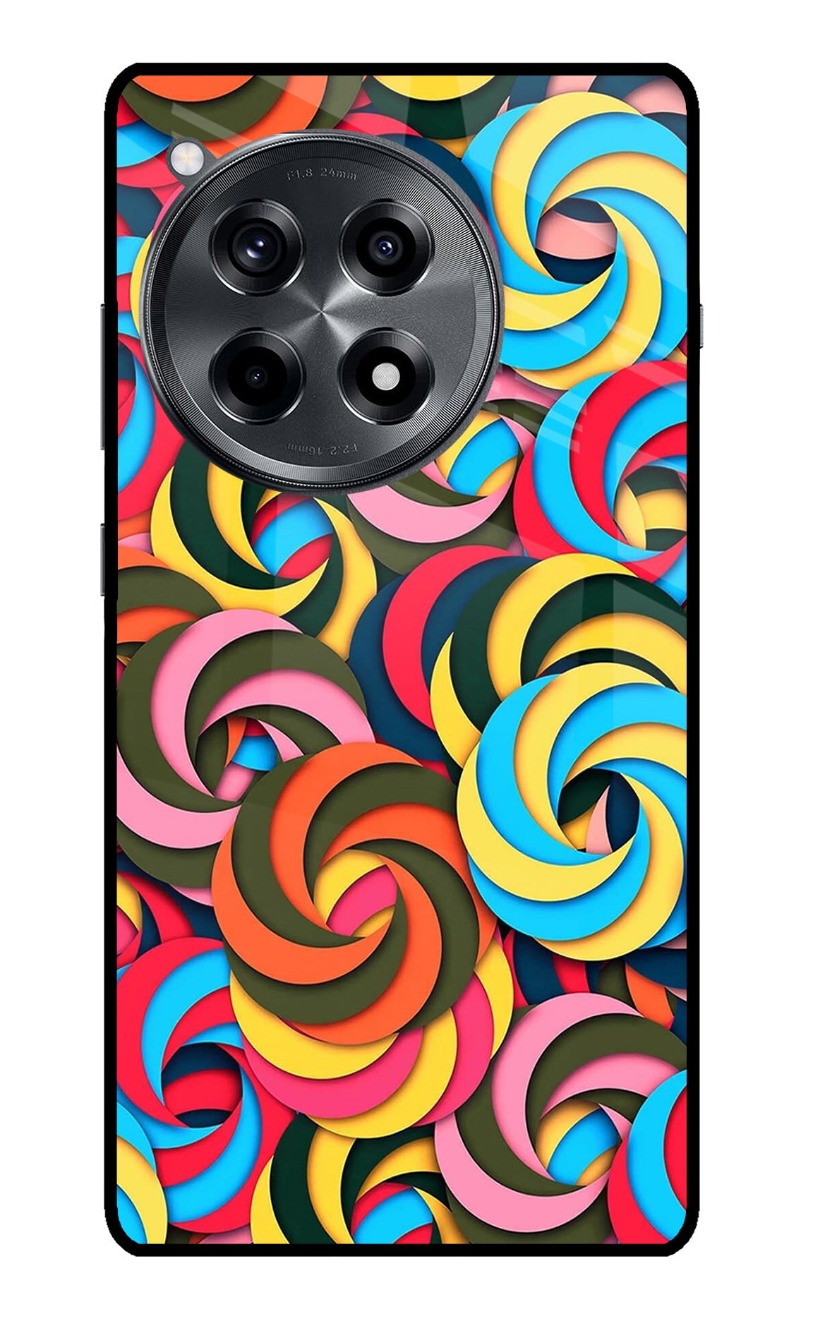 Spiral Pattern OnePlus 12R Back Cover