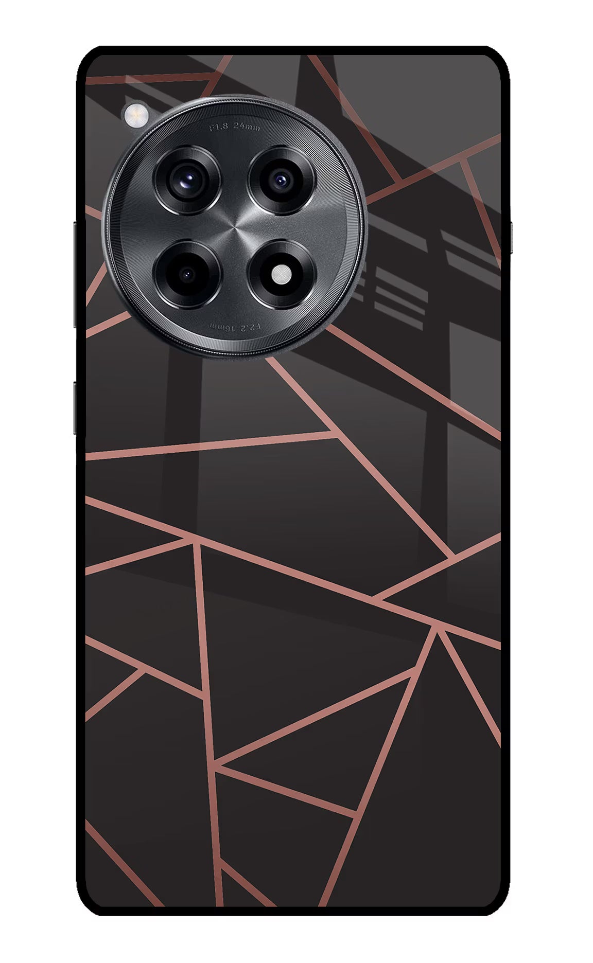 Geometric Pattern OnePlus 12R Glass Case Back Cover by Casekaro