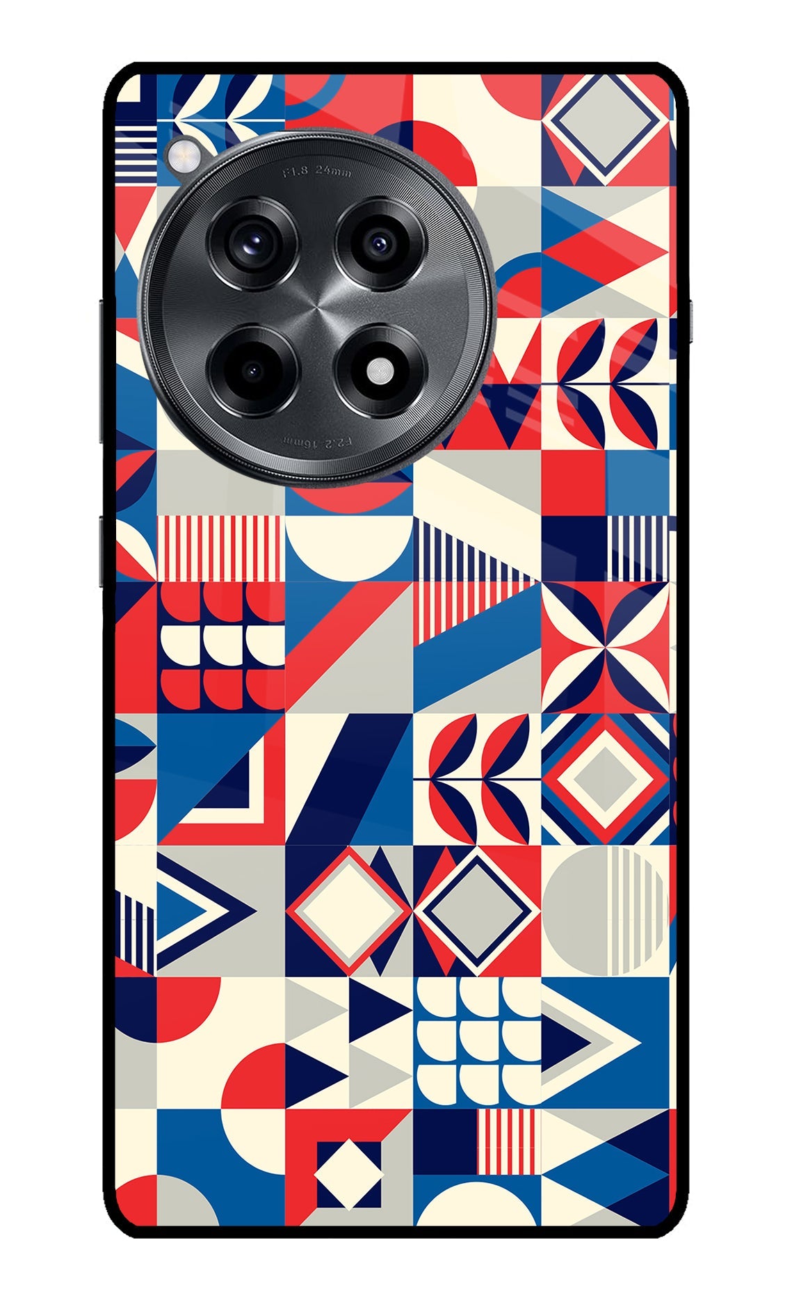 Colorful Pattern OnePlus 12R Glass Case