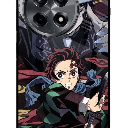 Demon Slayer OnePlus 12R Glass Case Back Cover by Casekaro