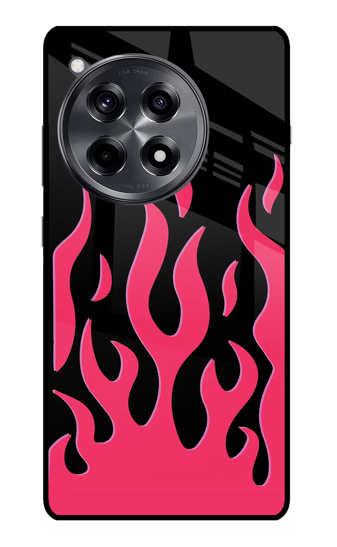 Fire Flames OnePlus 12R Glass Case Back Cover by Casekaro