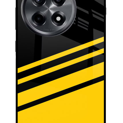 Yellow Shades OnePlus 12R Glass Case Back Cover by Casekaro