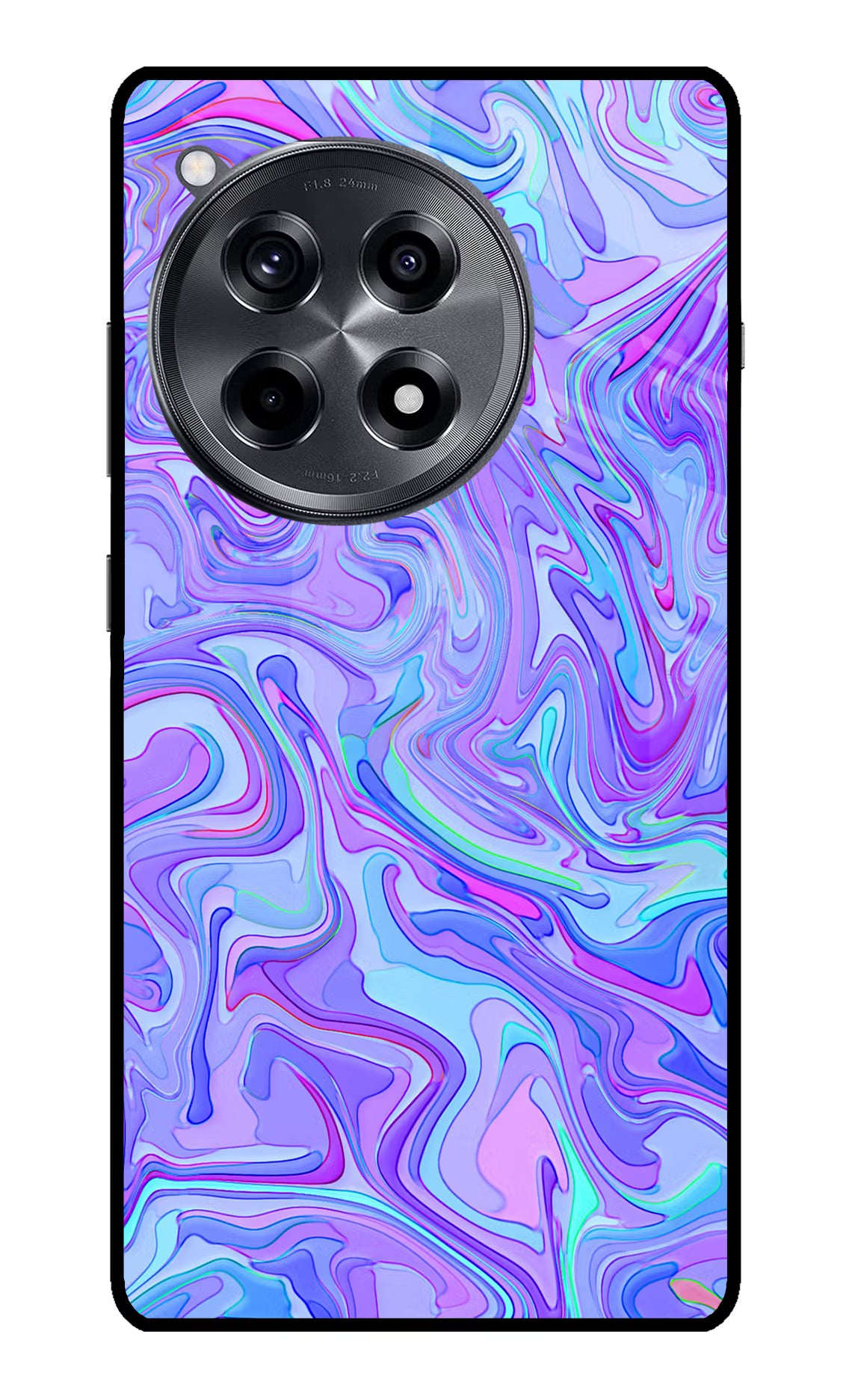 Glitter OnePlus 12R Glass Case Back Cover by Casekaro