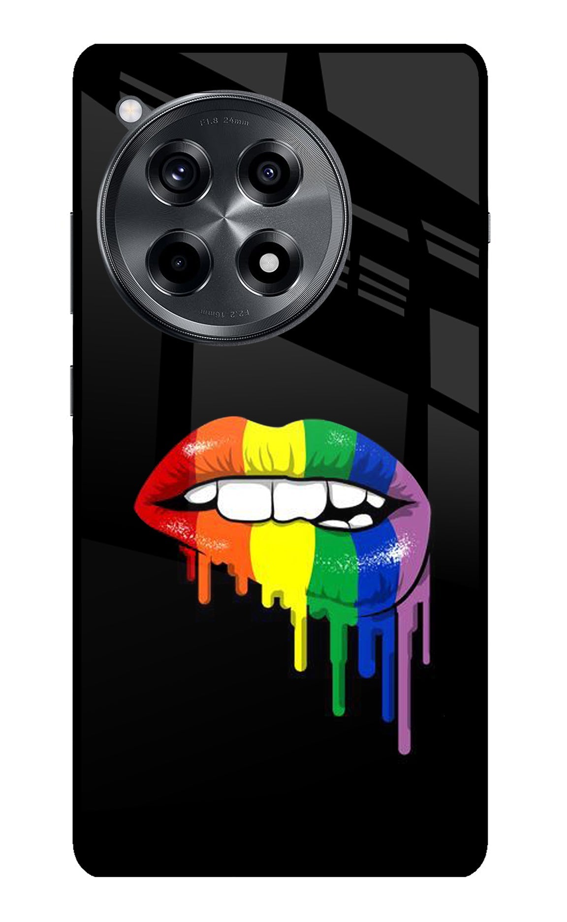 Lips Biting OnePlus 12R Glass Case