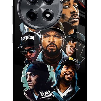 Rappers OnePlus 12R Glass Case Back Cover by Casekaro