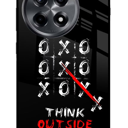Think out of the BOX OnePlus 12R Glass Case Back Cover by Casekaro