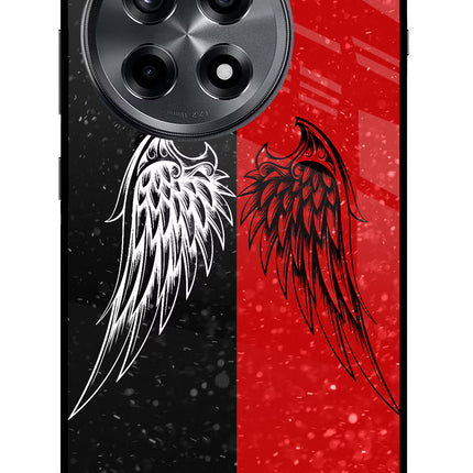 Wings OnePlus 12R Glass Case Back Cover by Casekaro