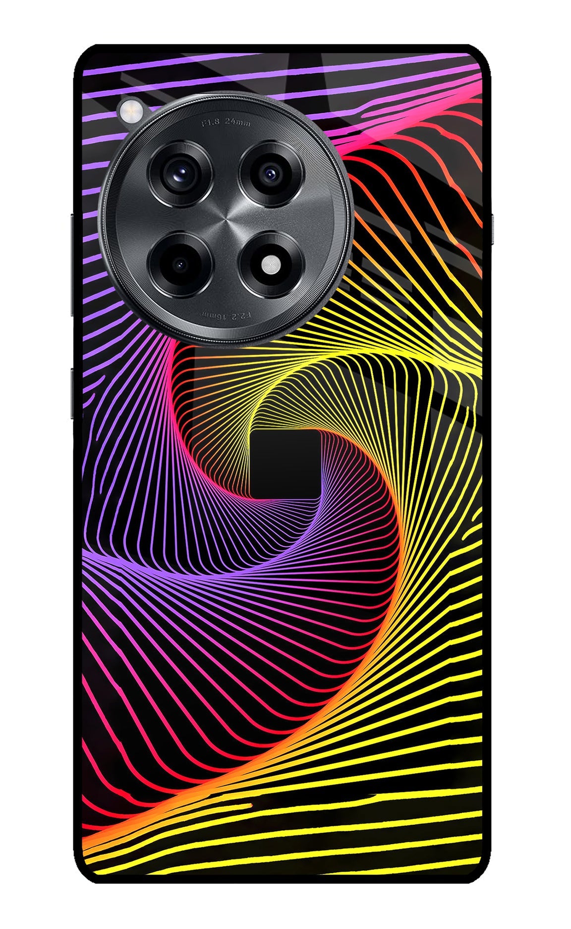 Colorful Strings OnePlus 12R Glass Case