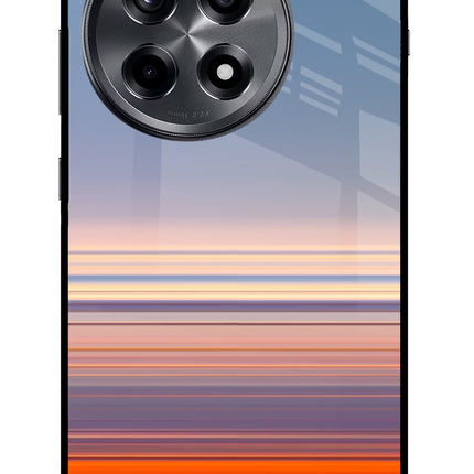 Morning Colors OnePlus 12R Glass Case Back Cover by Casekaro