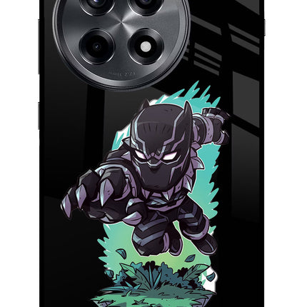Black Panther OnePlus 12R Glass Case Back Cover by Casekaro