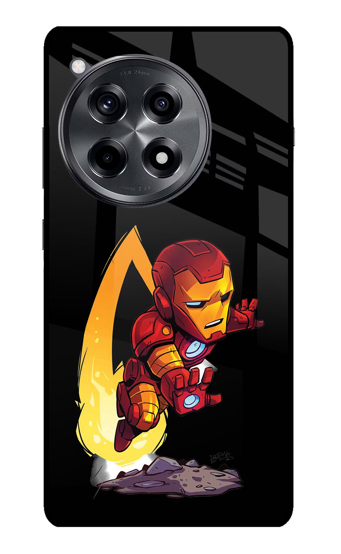 IronMan OnePlus 12R Glass Case Back Cover by Casekaro