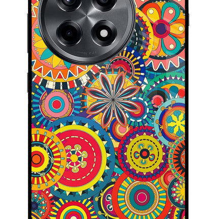 Gol Gol Art OnePlus 12R Glass Case Back Cover by Casekaro