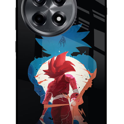 Goku OnePlus 12R Glass Case Back Cover by Casekaro