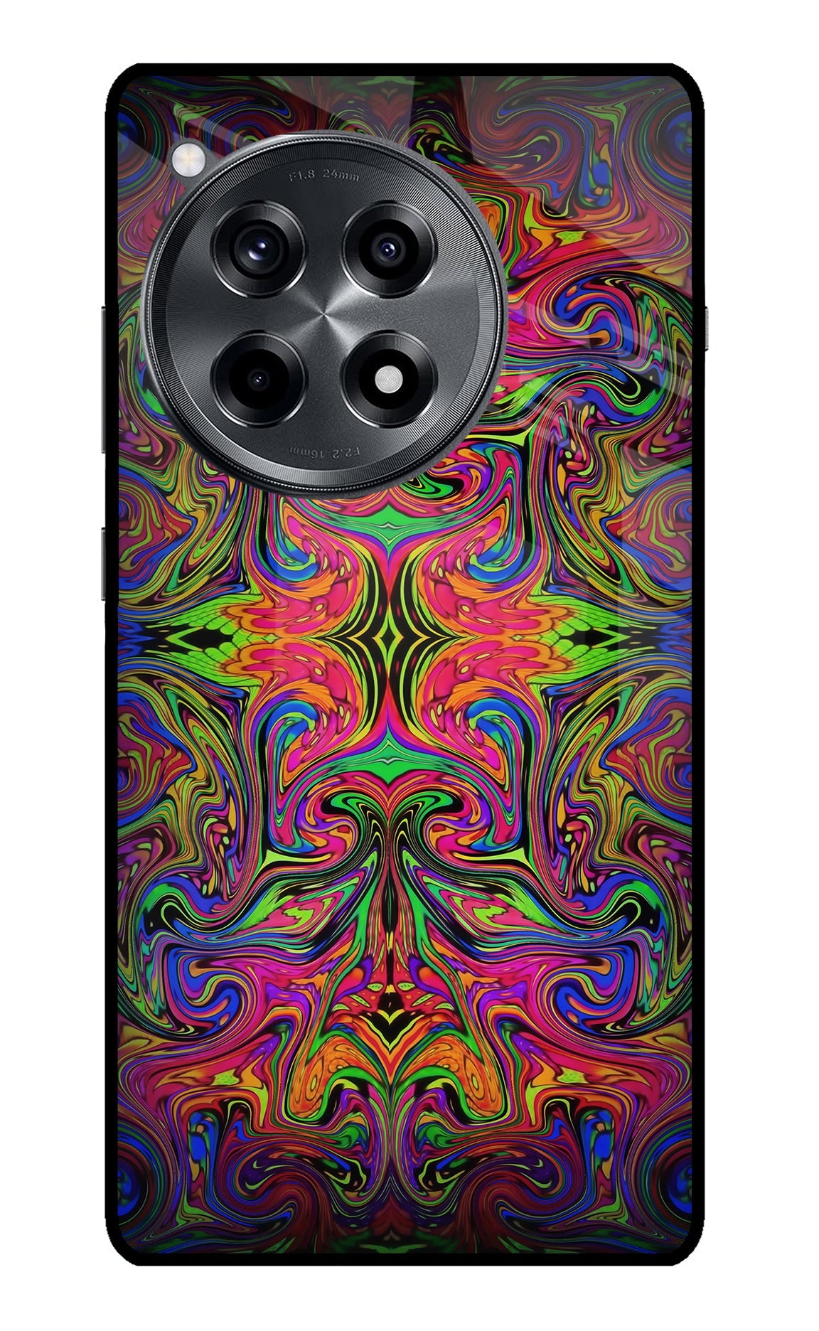 Psychedelic Art OnePlus 12R Glass Case