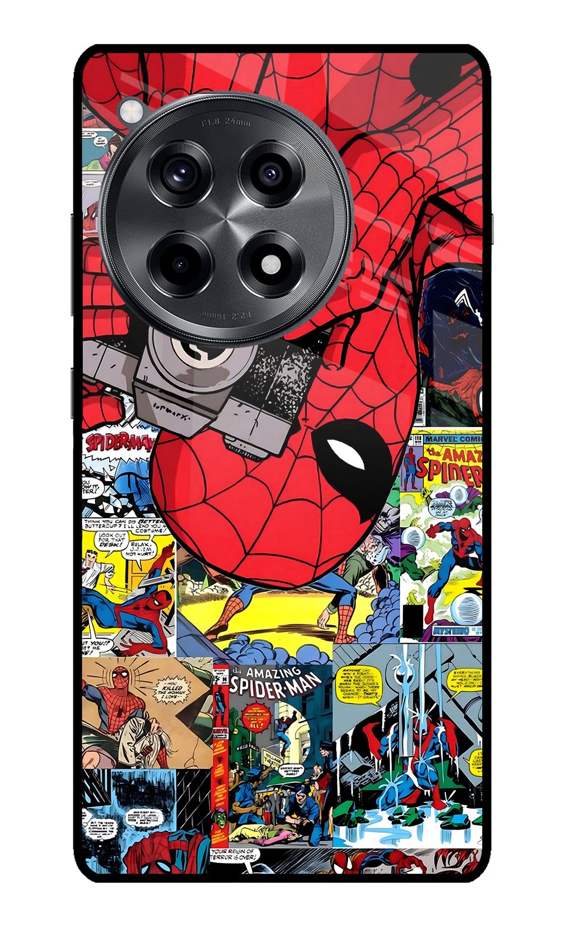 Spider Man OnePlus 12R Glass Case